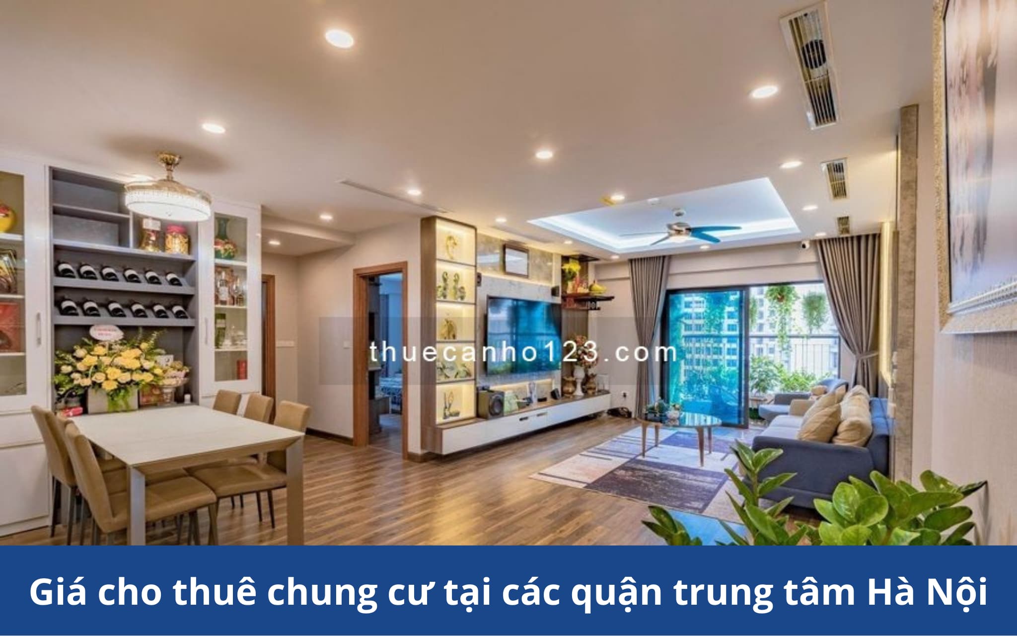 Giá cho thuê chung cư tại các quận trung tâm Hà Nội