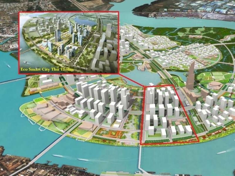 Eco Smart City có vị trí tiềm năng hàng đầu khu đô thị Thủ Thiêm